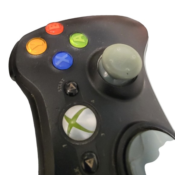 Microsoft Xbox 360‎ Matte Black Wireless Video Game Controller Gamepad - Picture 7 of 8